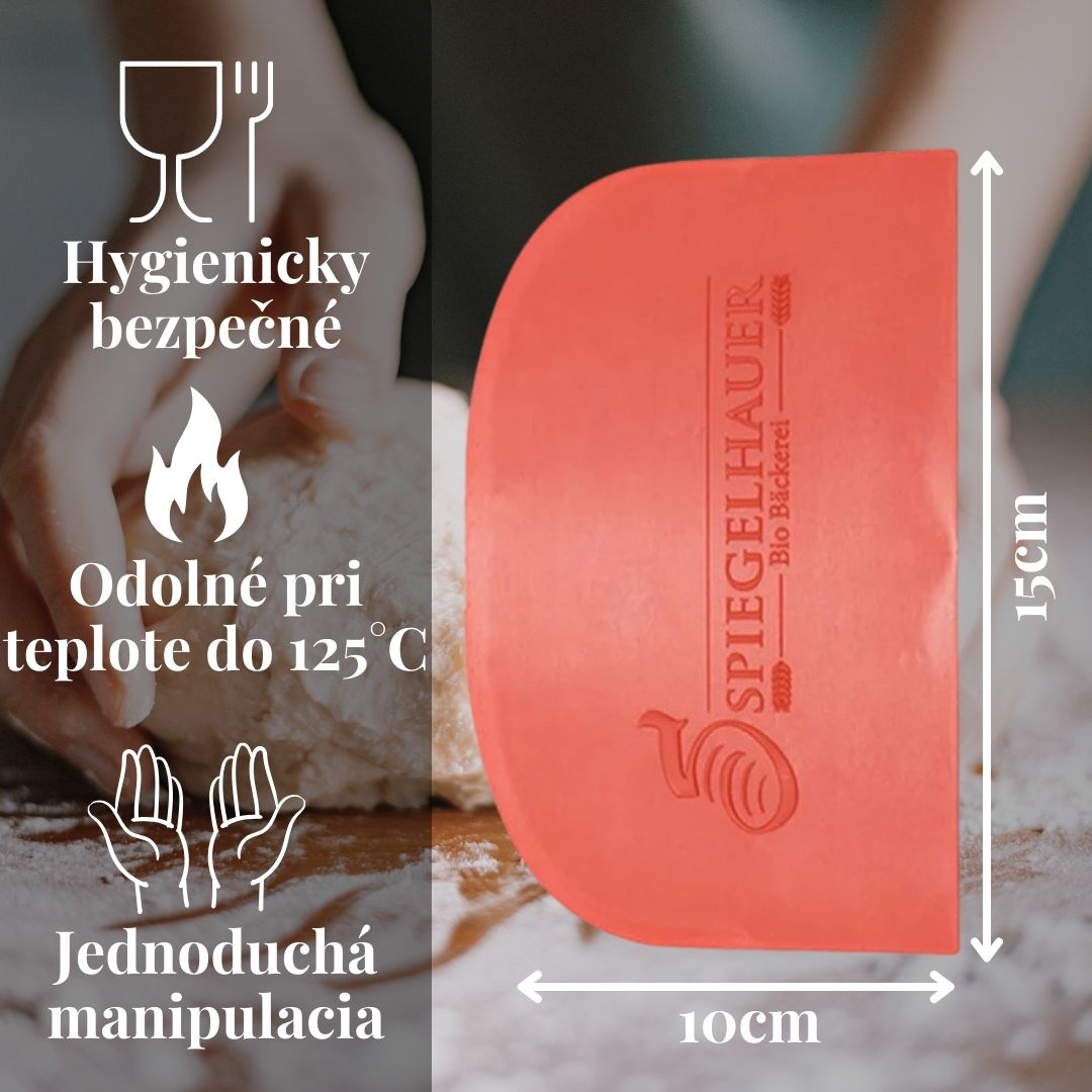 Špachtľa / škrabka na cesto – červená