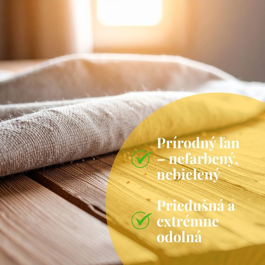 Ľanová utierka na kváskový chlieb