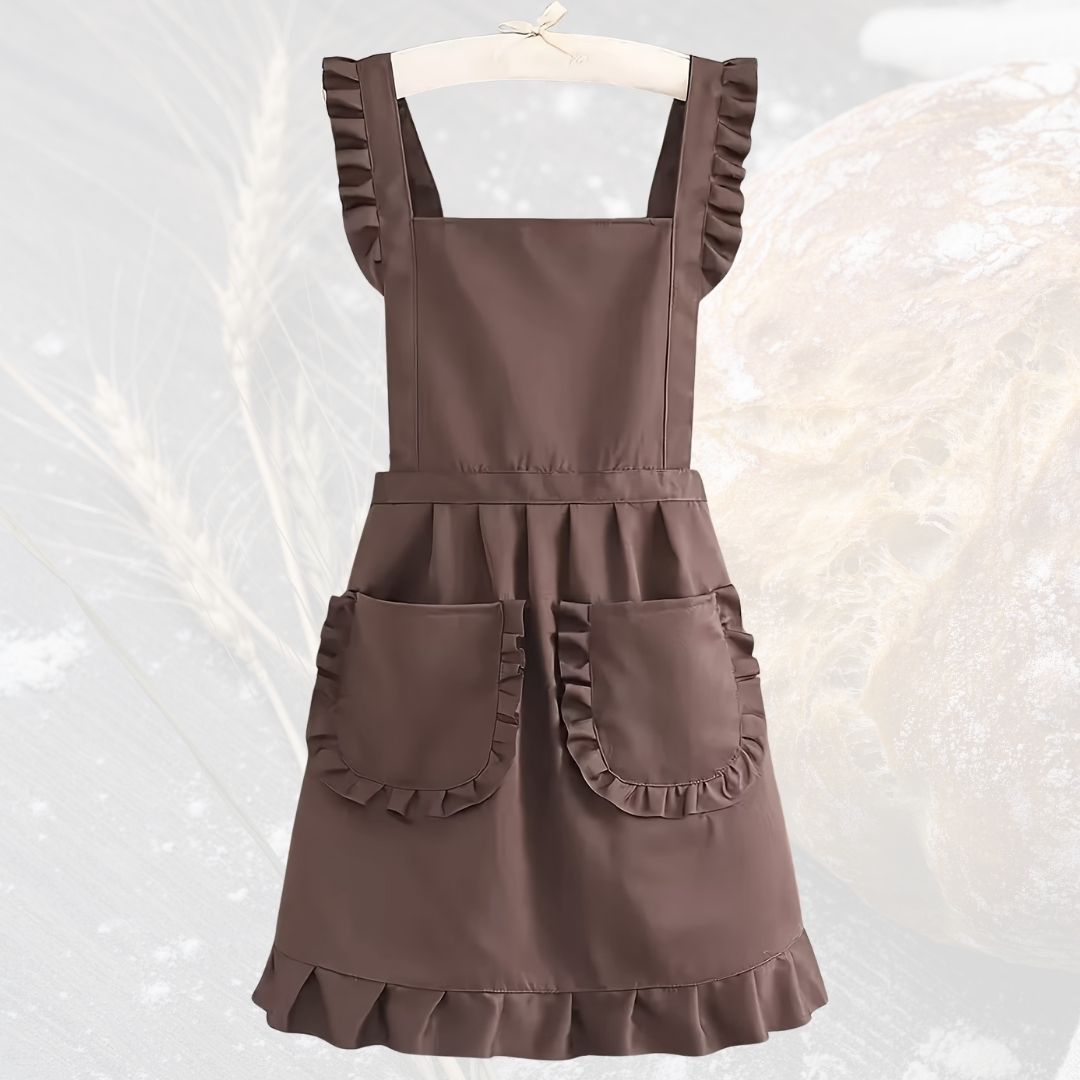 Vintage zástera – hnedá