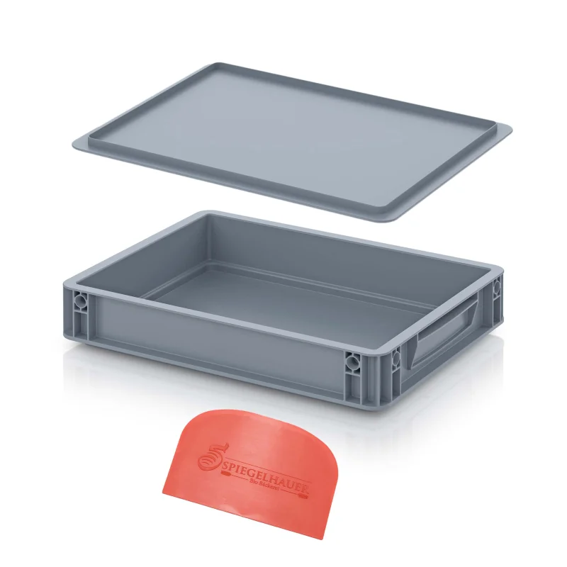 Pizza box na kysnutie cesta s vekom 40×30 cm – set + stierka na cesto